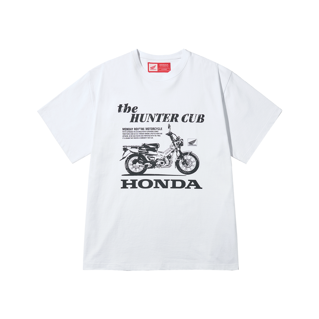 혼다 헌터커브 숏슬리브 화이트