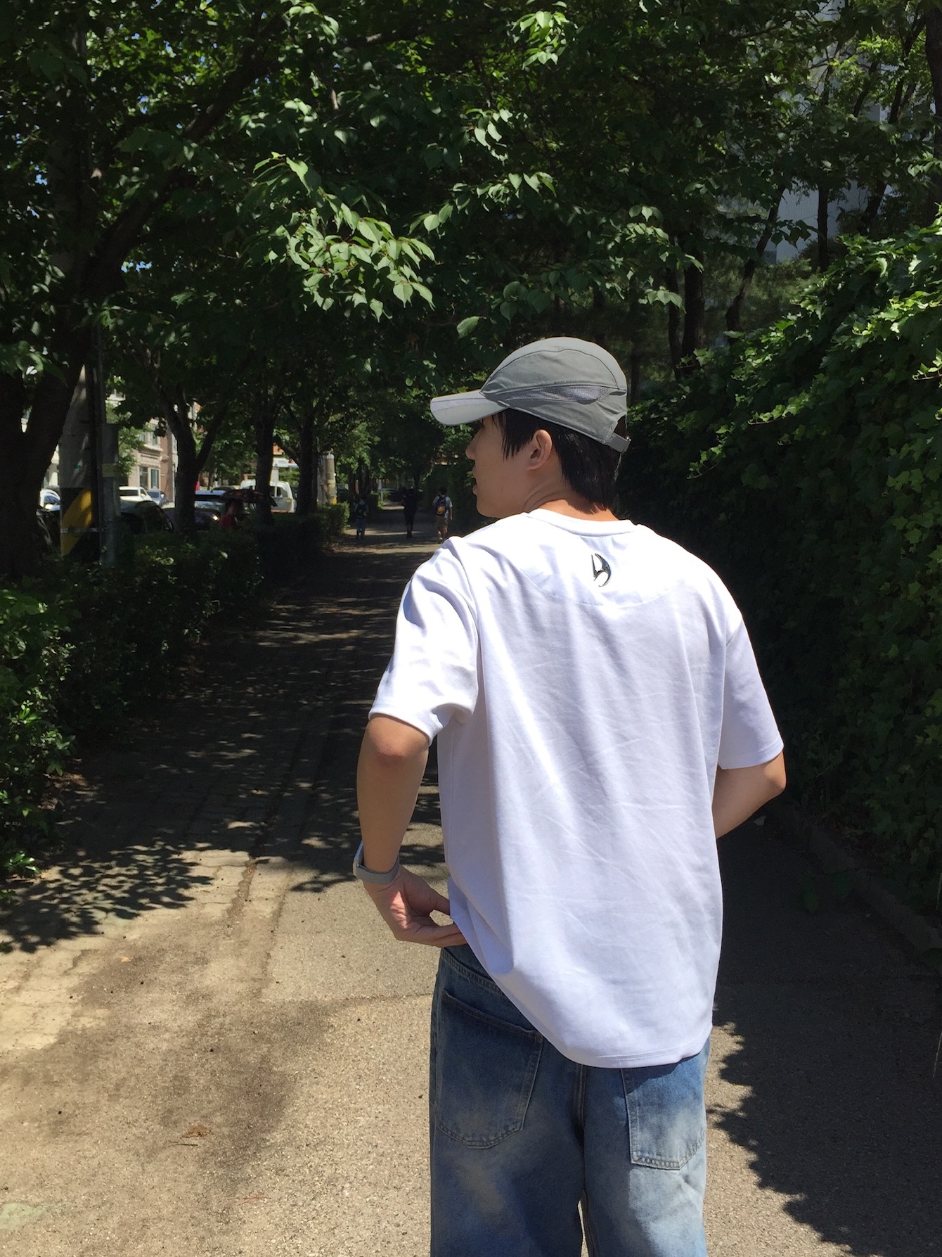 Hatchingroom Stone Ball 3way Bracelet, Asics x Sansan Gear Gel-Terrain Phantom Moon Mist 착용 스타일 - 3
