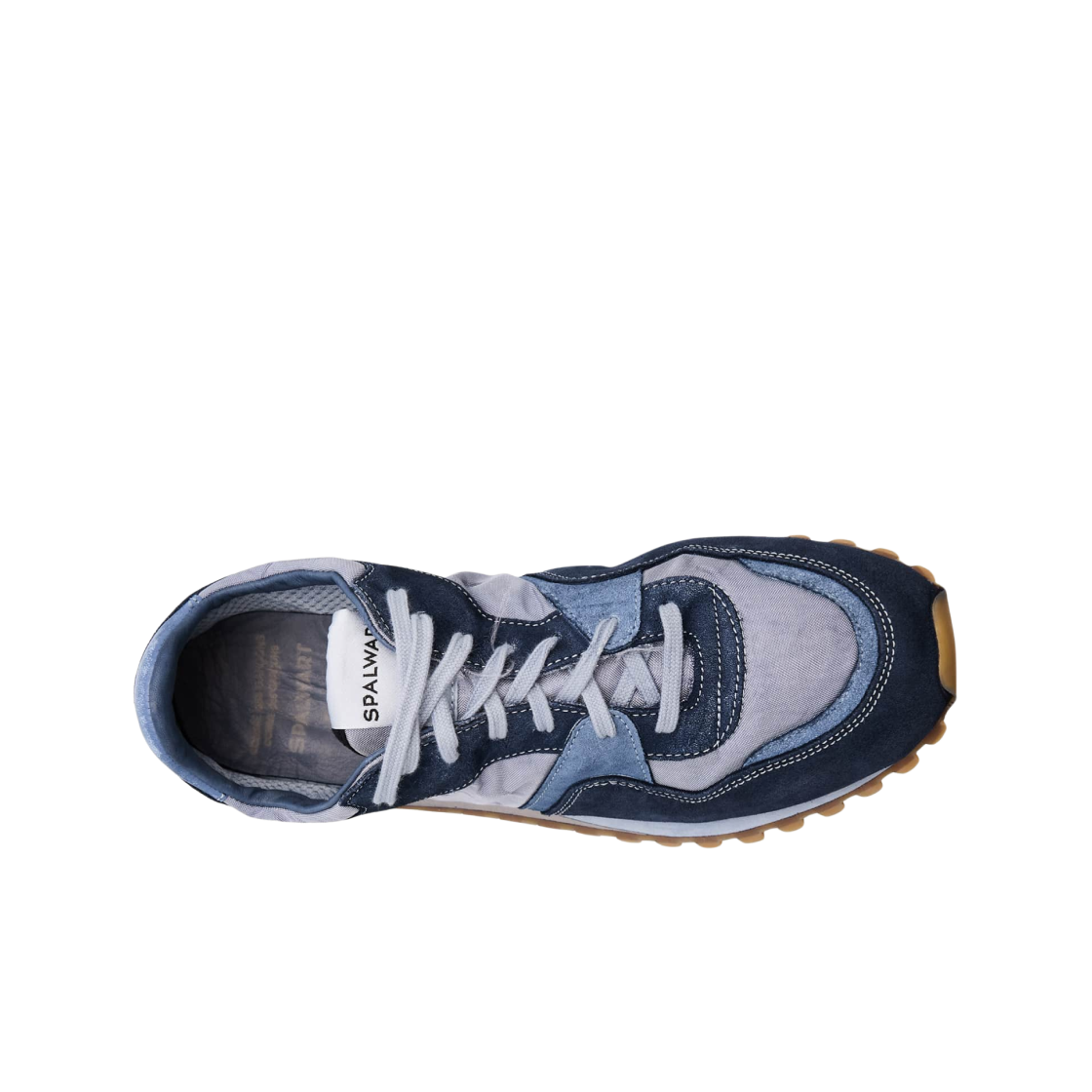 스파워트 x 꼼데가르송 컬러블록 스웨이드 러너 스니커즈 네이비(Spalwart x Comme des Garcons Colorblock Suede Runner Sneakers Navy) - 2