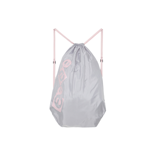 ENZO BLUES☆Pixel Logo Sporty Gymsack 엔조블루스 블록 로고 짐색 라이트 그레이 | ENZO BLUES | KREAM