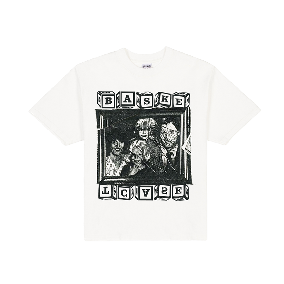 KM4DTSSBG01WT [KREAM 단독] Basketcase Happy Familie T-Shirt Bone - 24FW