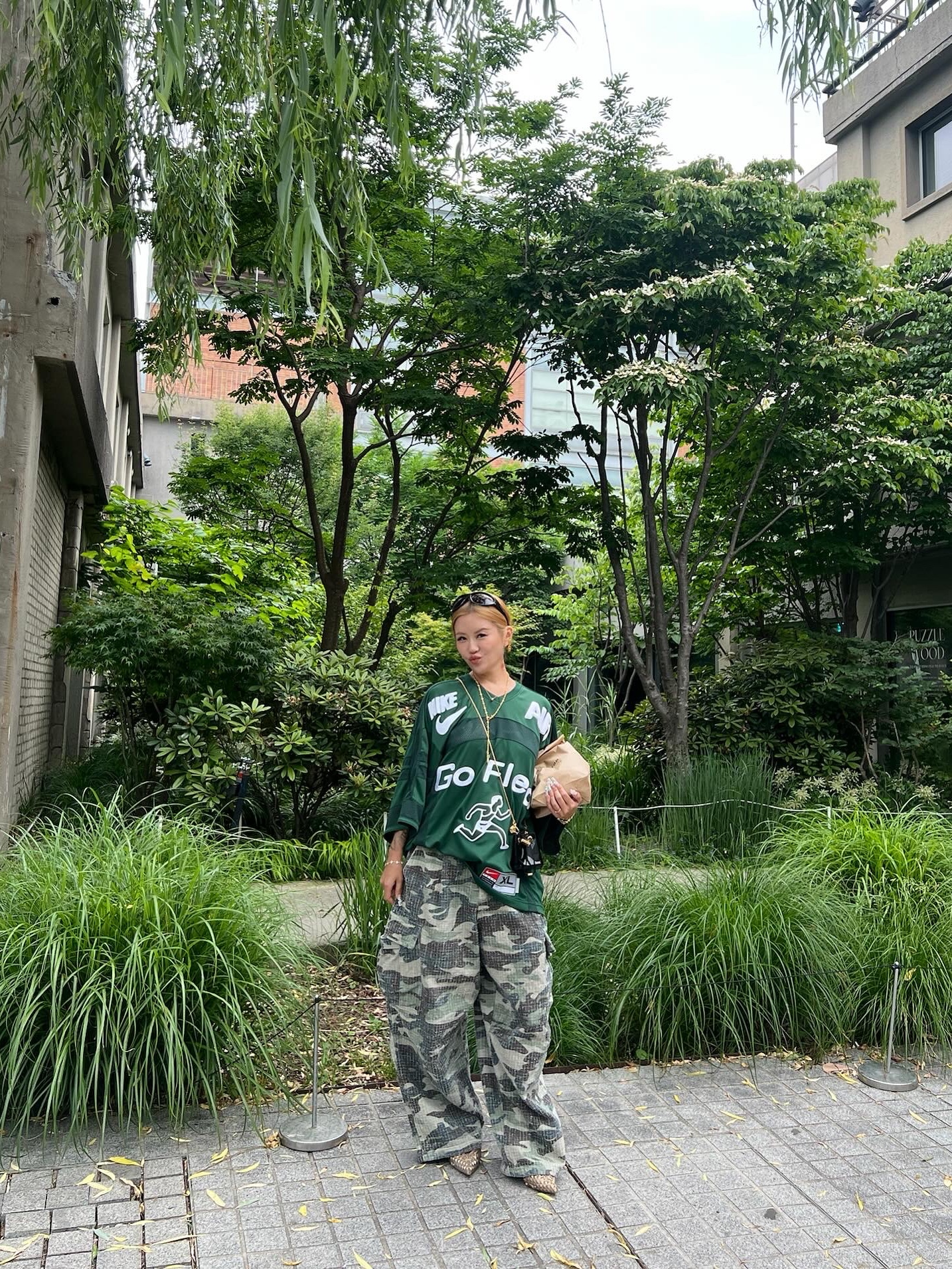 Nike x Cactus Plant Flea Market S/S Jersey Green - Asia 착용 스타일 - 2