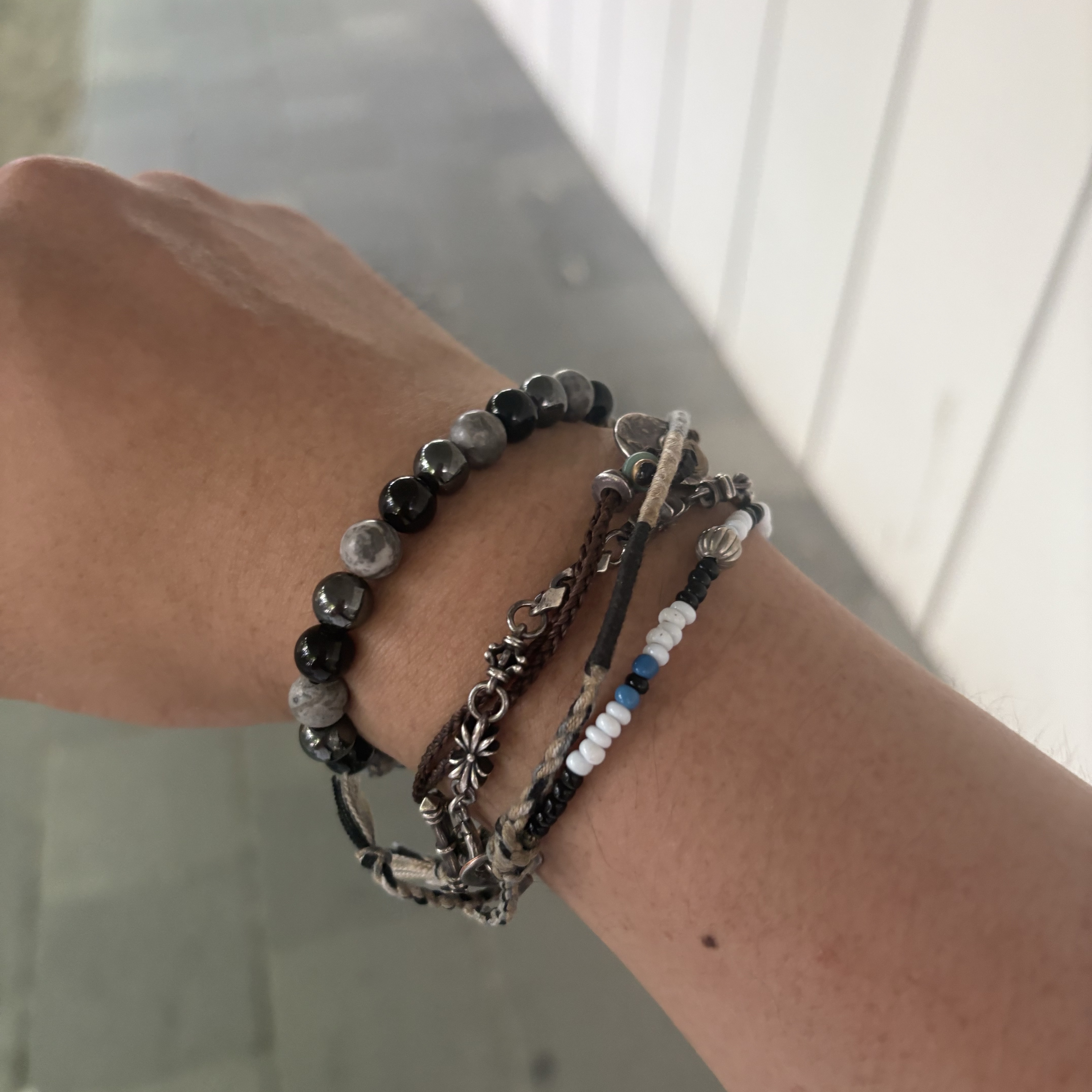 Scudo Signature Link Bracelet Slim 착용 스타일