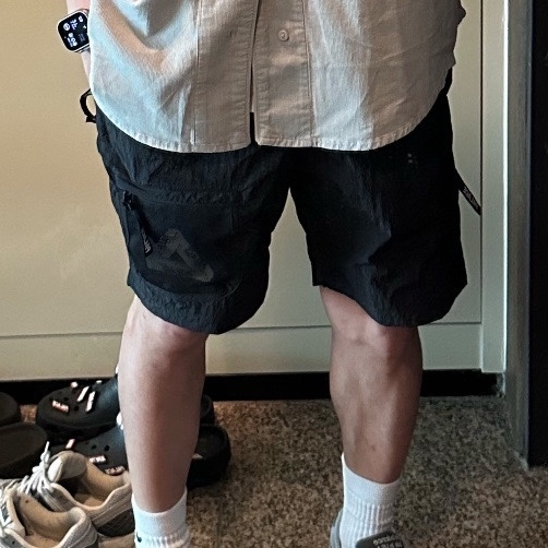 Palace Cripstop Grid Shorts Black - 22SS 착용 스타일 - 1