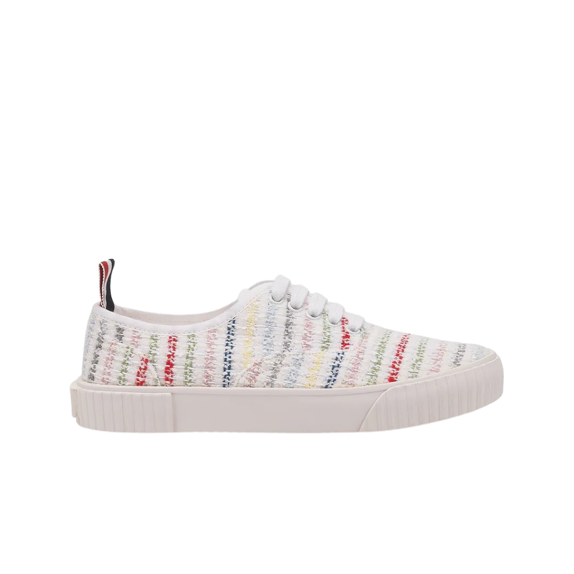 FFD063A-F0262-996 (W) Thom Browne Seersucker Tweed Heritage Sneakers Multicolor