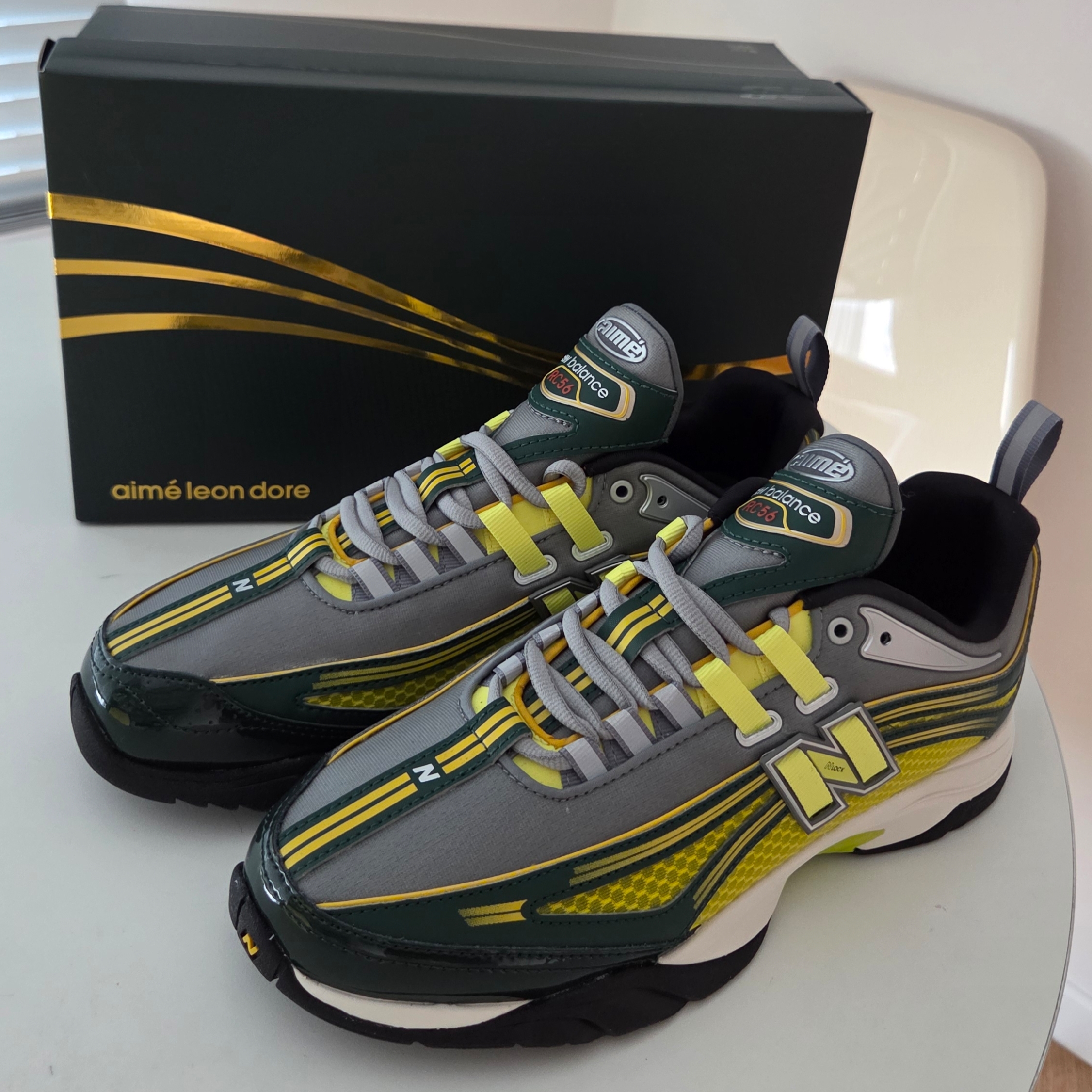 New Balance x Aime Leon Dore RC56 Volt Green 착용 스타일