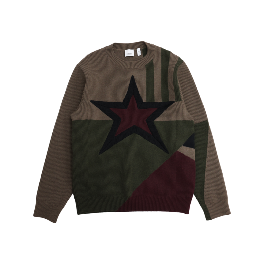 ITILAVMTNKJ8 Burberry Star Logo Knit in Wool