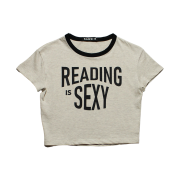 SANSI Reading Is Sexy T-Shirts S Melange