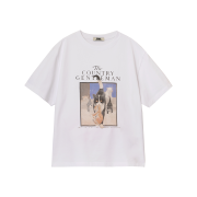 The Saturday Evening Post Country Cat T-Shirt White