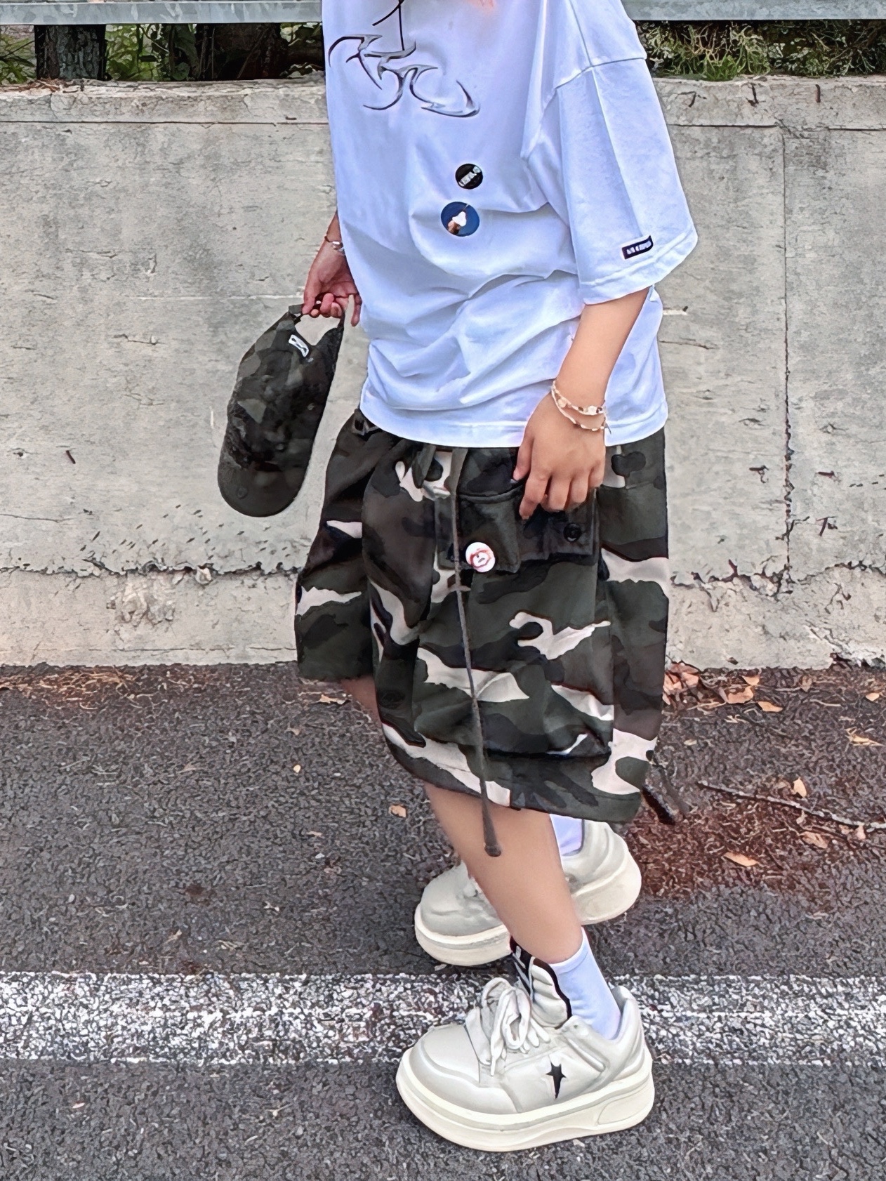 Converse x Drkshdw Turbowpn Ox Pelican 착용 스타일 - 4