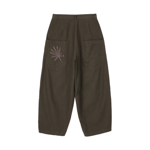 DD25SMPT-002-DM DANDEL Structure Balloon Chino Pants Dark Mocha