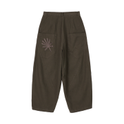 DANDEL Structure Balloon Chino Pants Dark Mocha