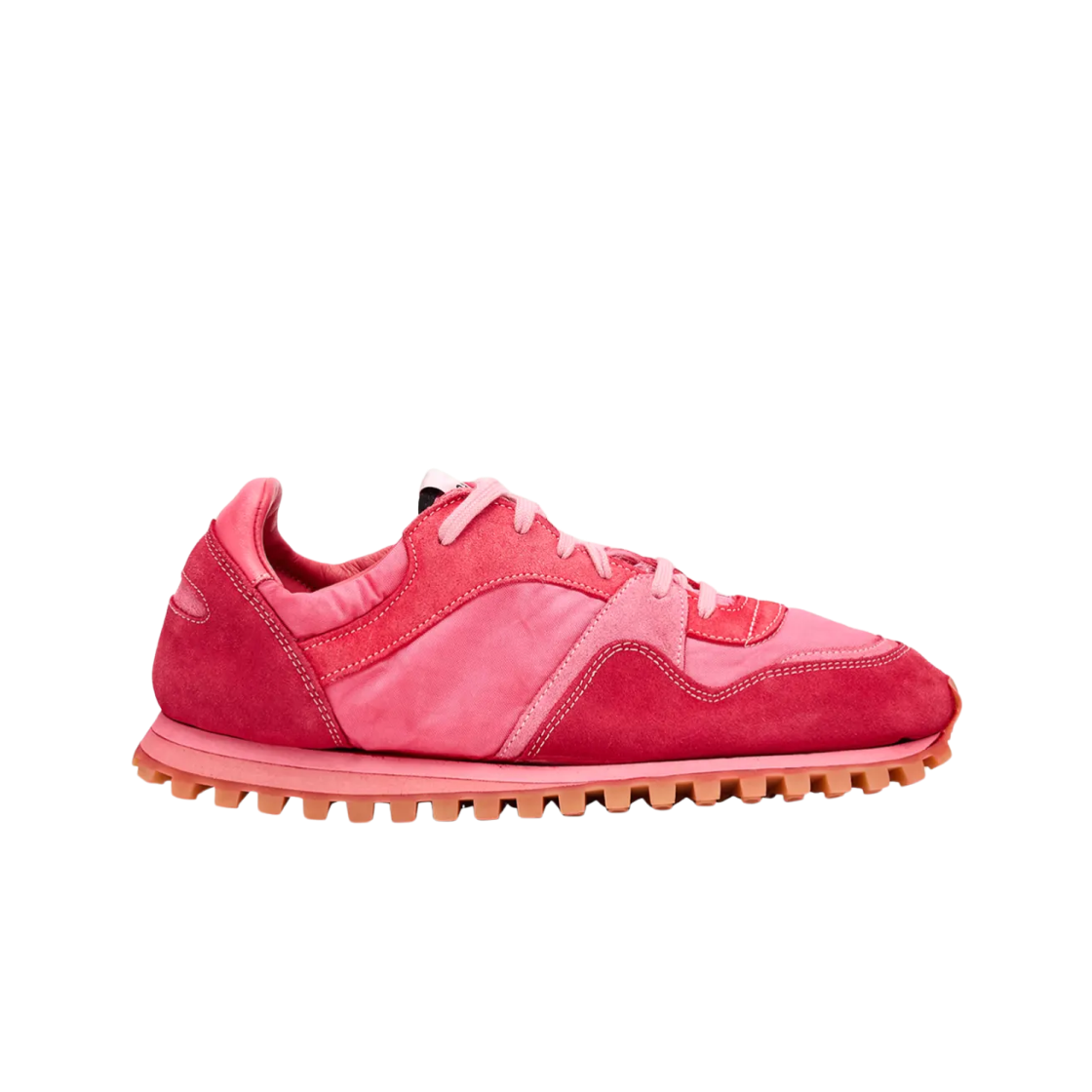 스파워트 x 꼼데가르송 컬러블록 스웨이드 러너 스니커즈 레드(Spalwart x Comme des Garcons Colorblock Suede Runner Sneakers Red)