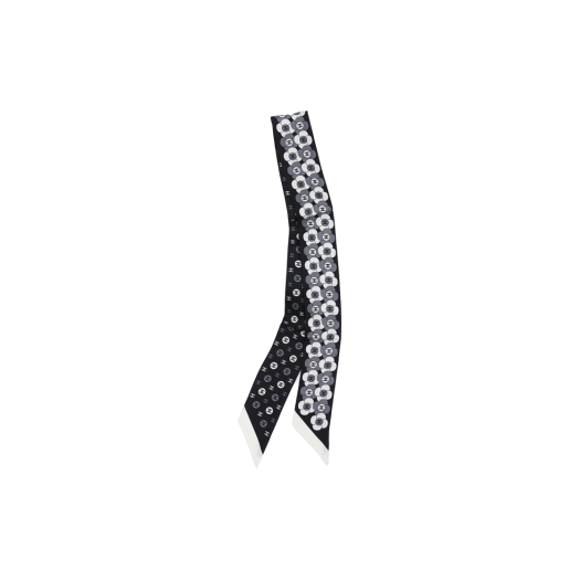 IT2NFQLIW9RS Chanel Twilly Scarf in Black Silk