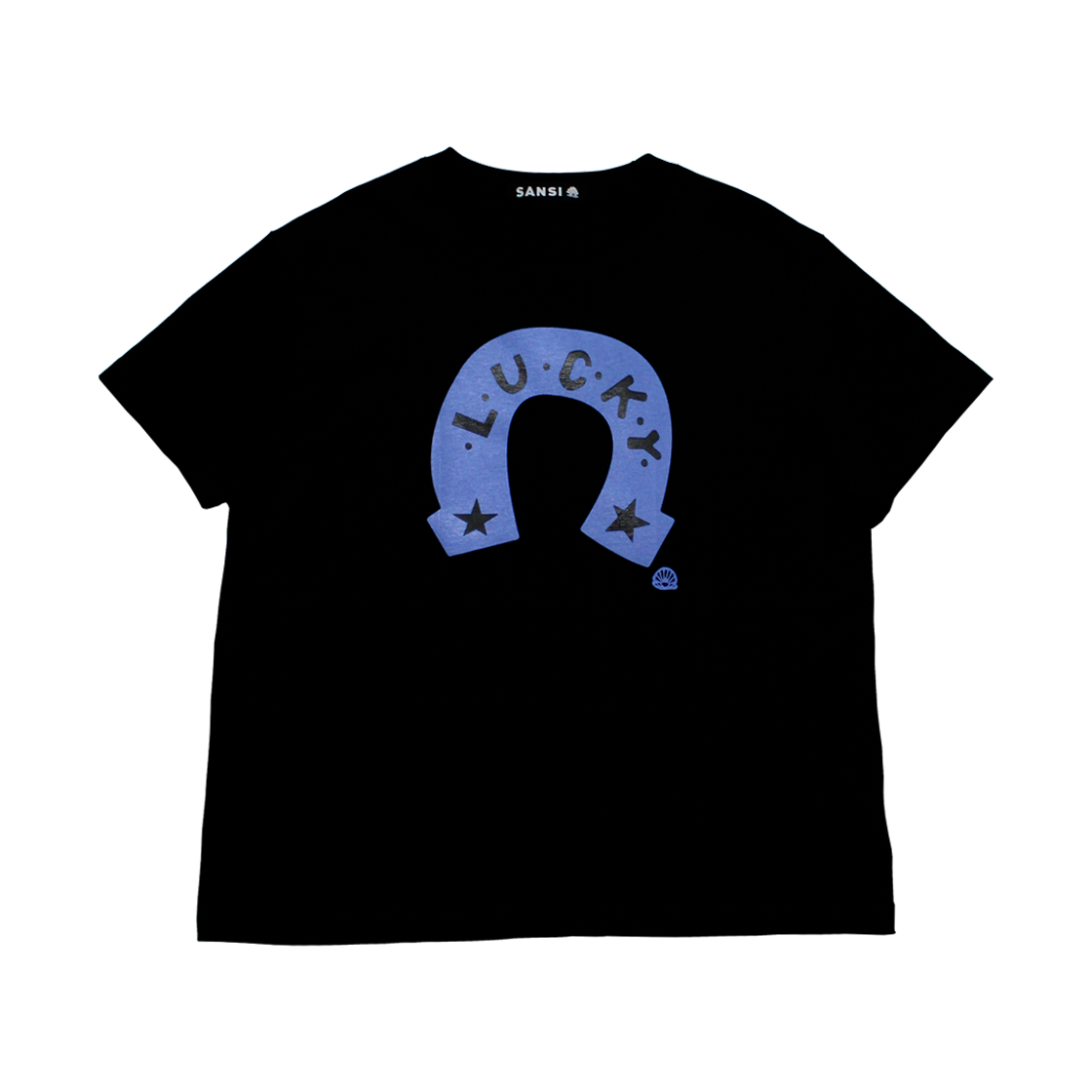 산시 홀스슈 티셔츠 미디엄 블랙(SANSI Horseshoe T-Shirts M Black) - 1