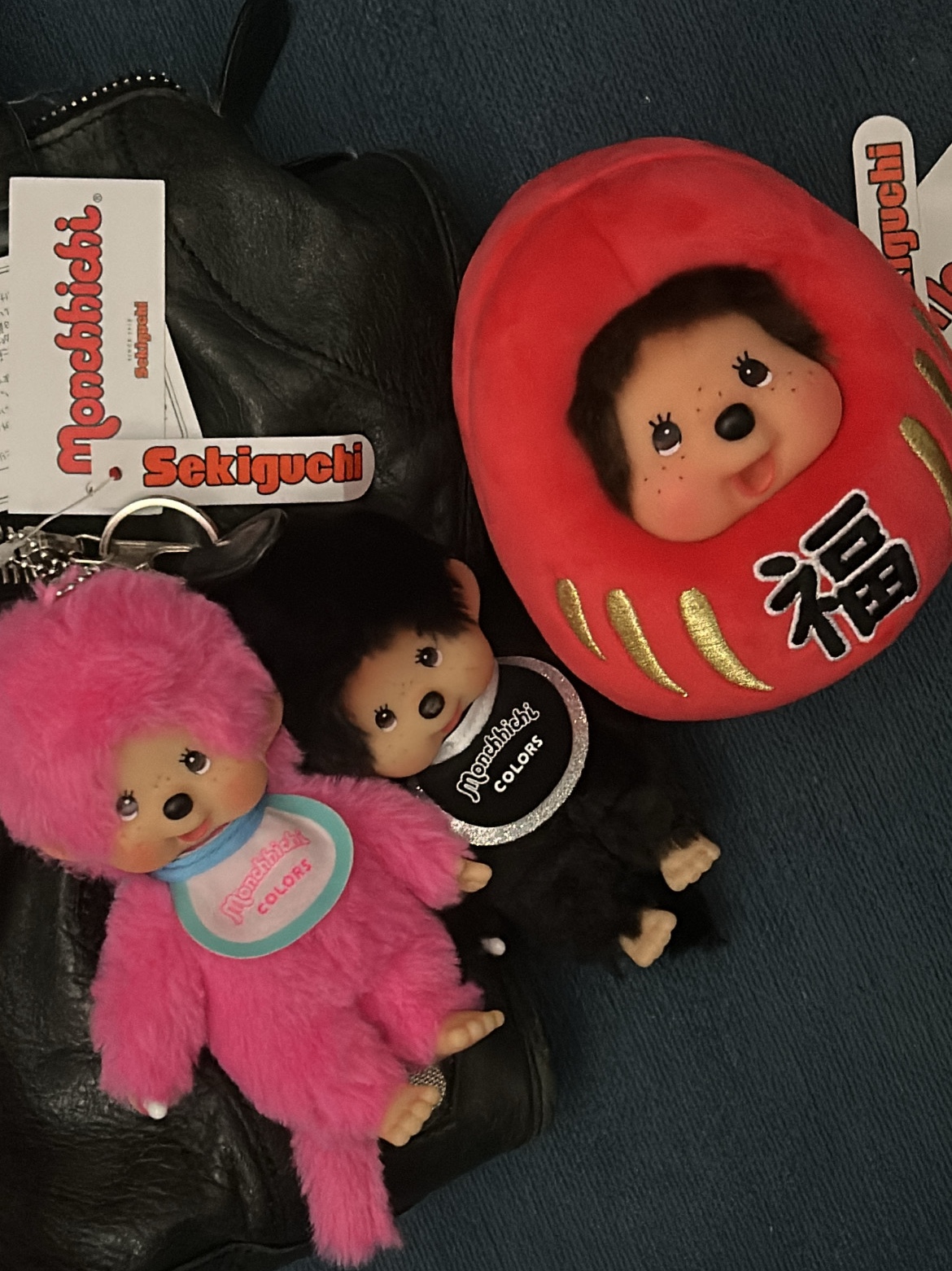 Monchhichi Colors Key Chain Black, Monchhichi Colors Key Chain Berry Pink ์ฐฉ์ฉ ์คํ์ผ - 2