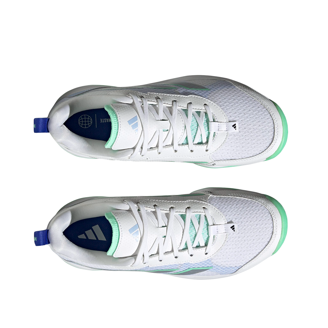(W) 아디다스 테니스 아바플래쉬 로우 클라우드 화이트 실버 메탈릭((W) Adidas Tennis Avaflash Low Cloud White Silver Metallic) - 2