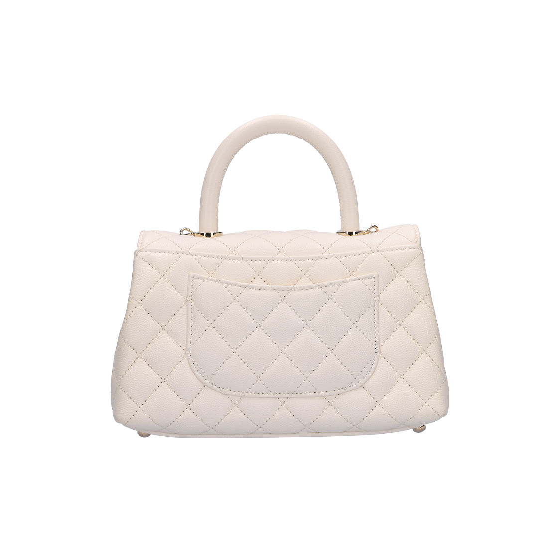 샤넬 A92990 핸들 플랩백 레더 화이트(Chanel Handle Flap Bag in White Leather) - 3