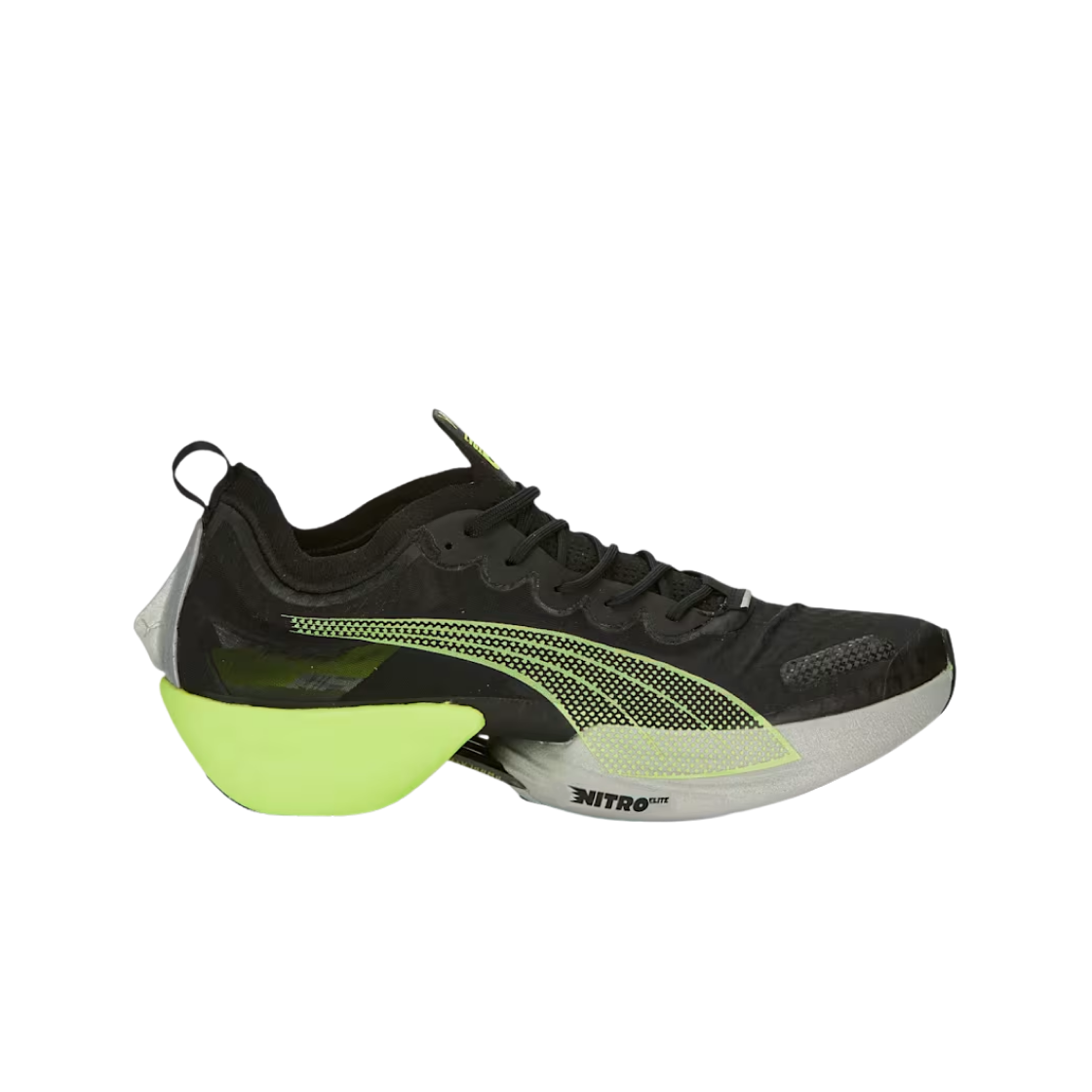 푸마 패스트-알 나이트로 엘리트 카본 블랙 라임 스퀴즈(Puma Fast-R Nitro Elite Carbon Black Lime Squeeze)