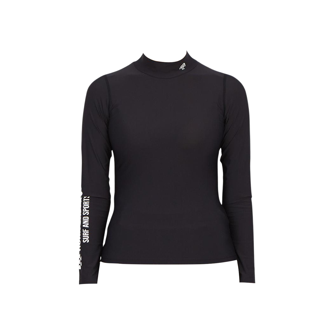 HCW-3A-AU02 (W) Horn Garment Golf Wear Long Sleeve T-Shirt Black