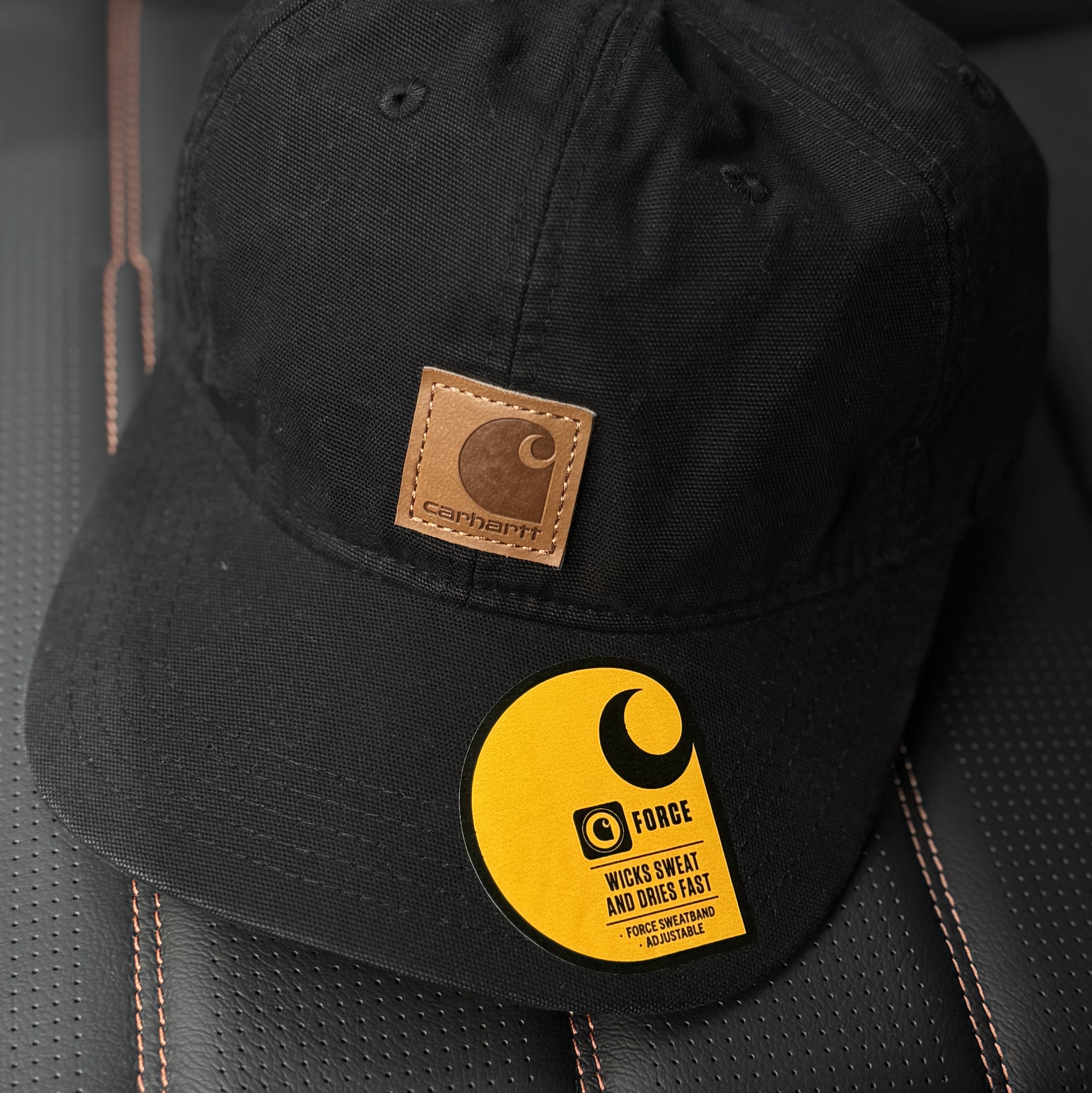 Carhartt Canvas Cap Black 착용 스타일