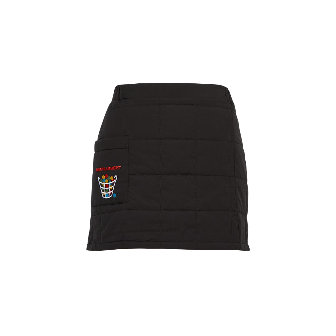 (W) 혼가먼트 골프 웨어 패딩 미니 스커트 블랙((W) Horn Garment Golf Wear Padding Mini Skirt Black) - 1