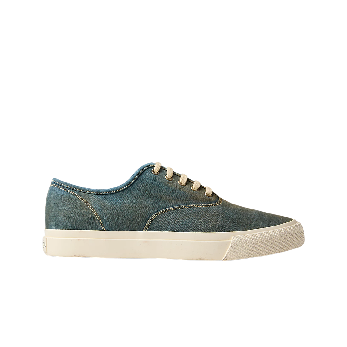 더블알엘 워시 캔버스 스니커즈 페이디드 블루 - D(Double RL Washed Canvas Sneakers Faded Blue - D)