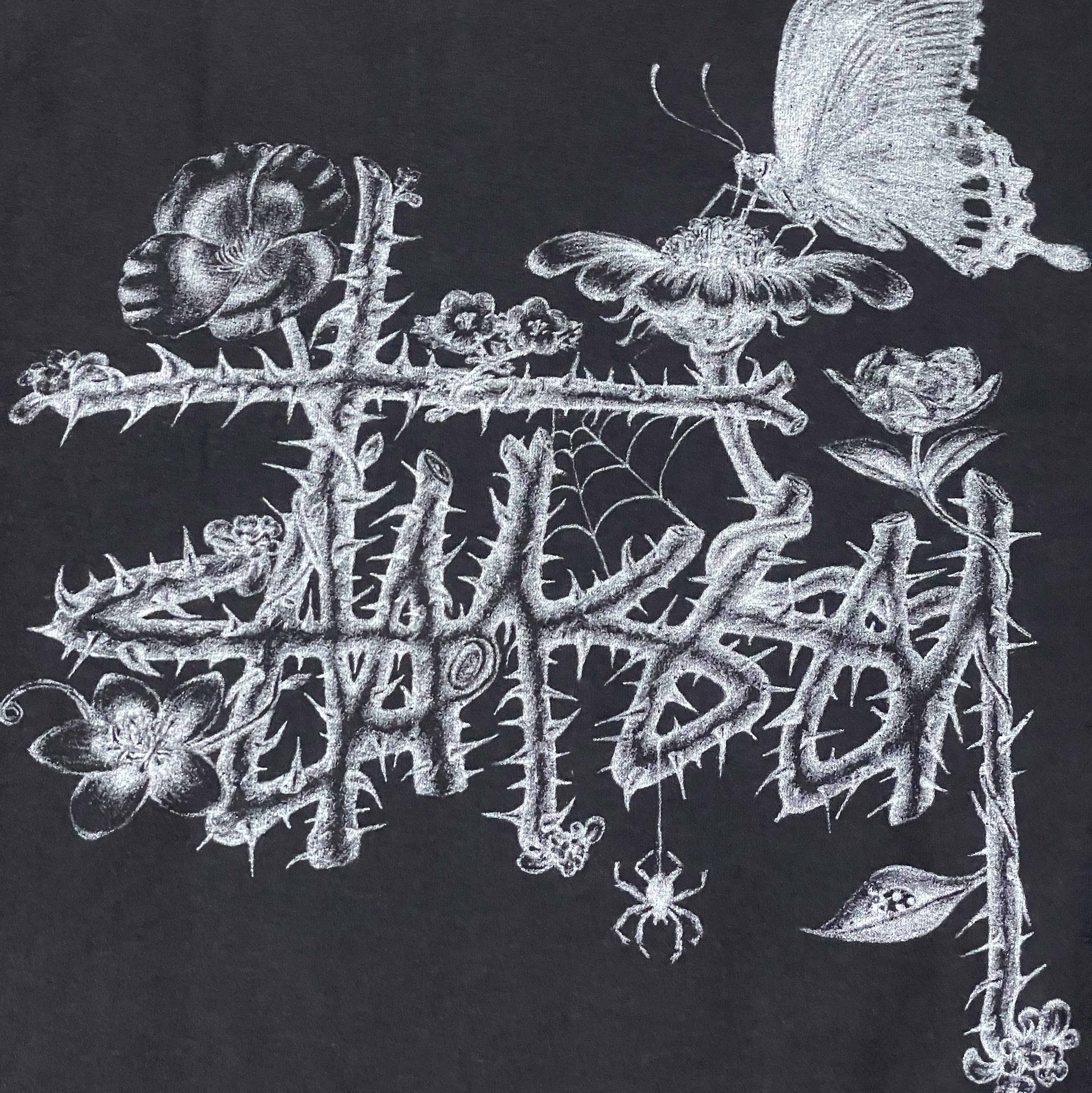 Stussy In Bloom T-Shirt Black 착용 스타일