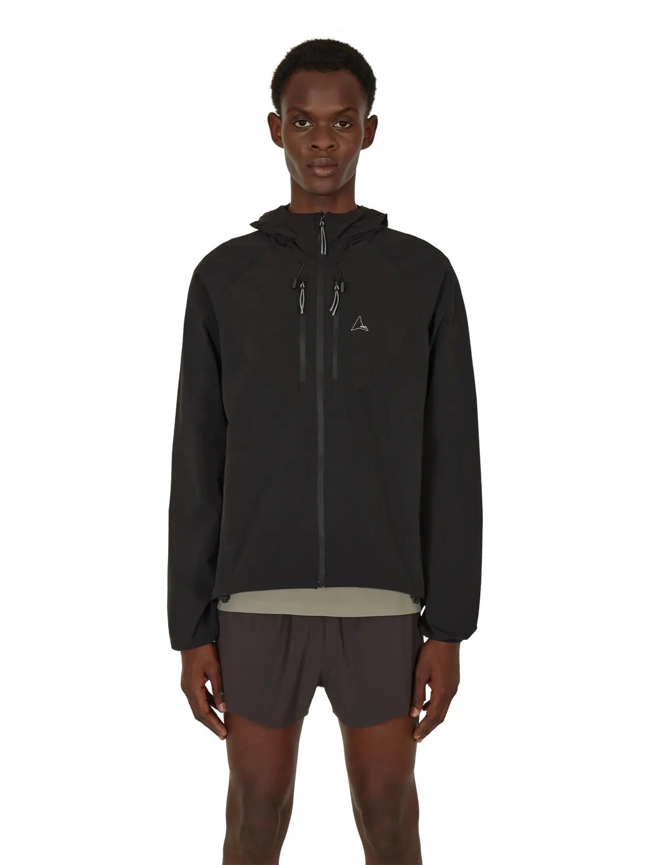 Roa Technical Windbreaker Jacket Black 착용 스타일 - 1