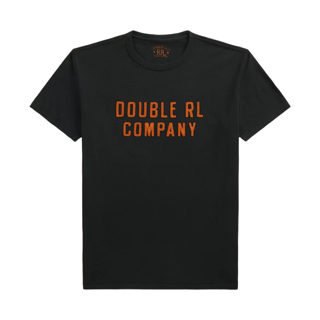 더블알엘 로고 코튼 헴프 저지 티셔츠 페이디드 블랙 캔버스(Double RL Logo Cotton Hemp Jersey T-Shirt Faded Black Canvas)