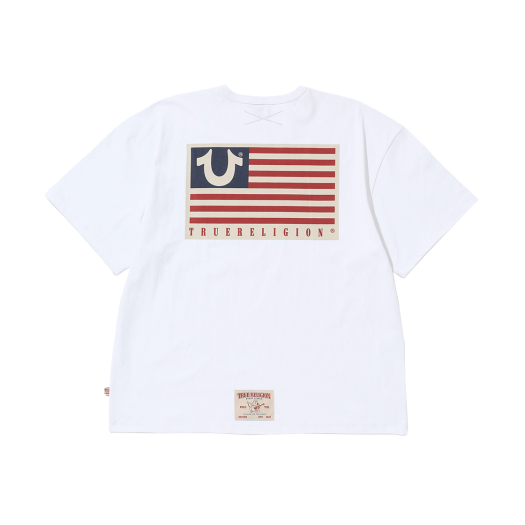 TRA2TSU012WWH True Religion TR Old Glory Short Sleeve White