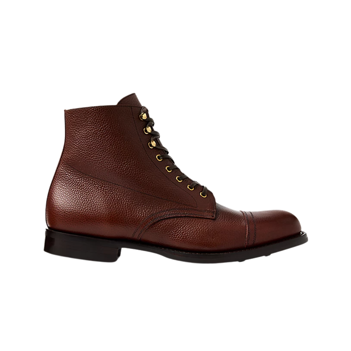더블알엘 핸드버니시 페블 레더 부츠 잉글리시 탄 - D(Double RL Hand-Burnished Pebbled Leather Boots English Tan - D)