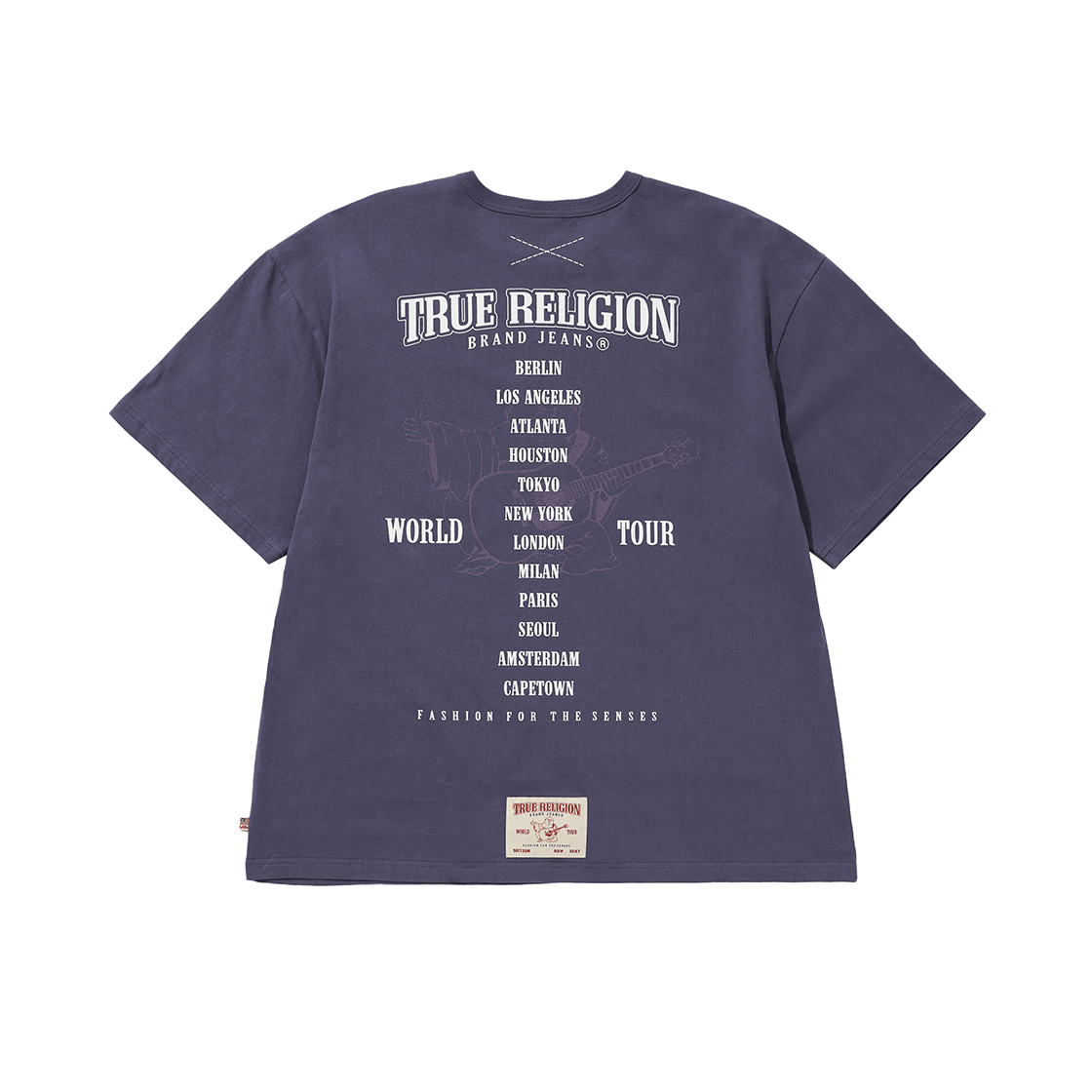 트루릴리젼 TR 월드 투어 티셔츠 라이트 퍼플(True Religion TR World Tour T-Shirt Light Purple)