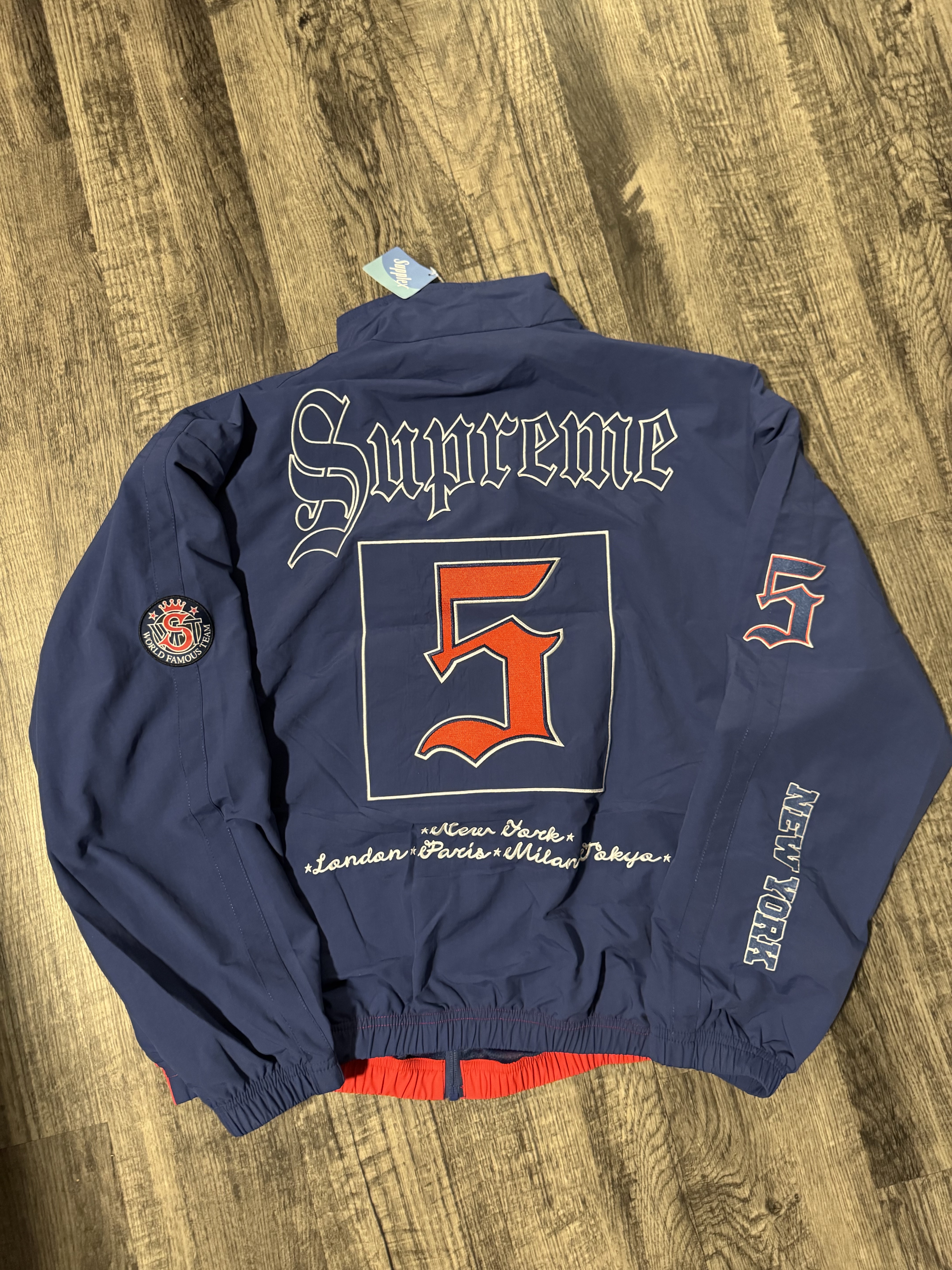 Supreme Old English Track Jacket Light Supreme Old English Track