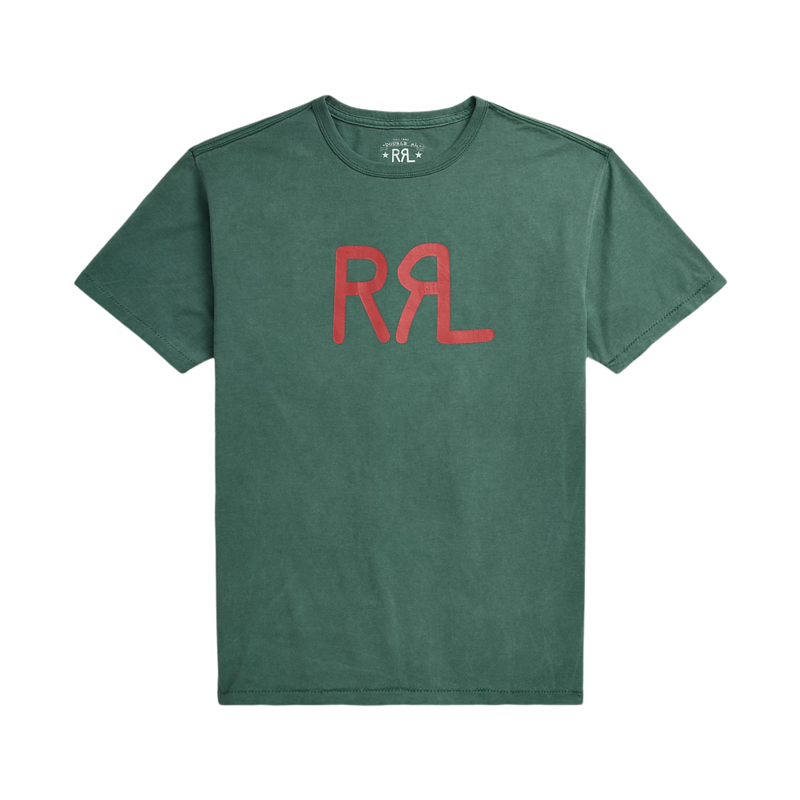659129 Double RL Logo Jersey T-Shirt Pine Forest