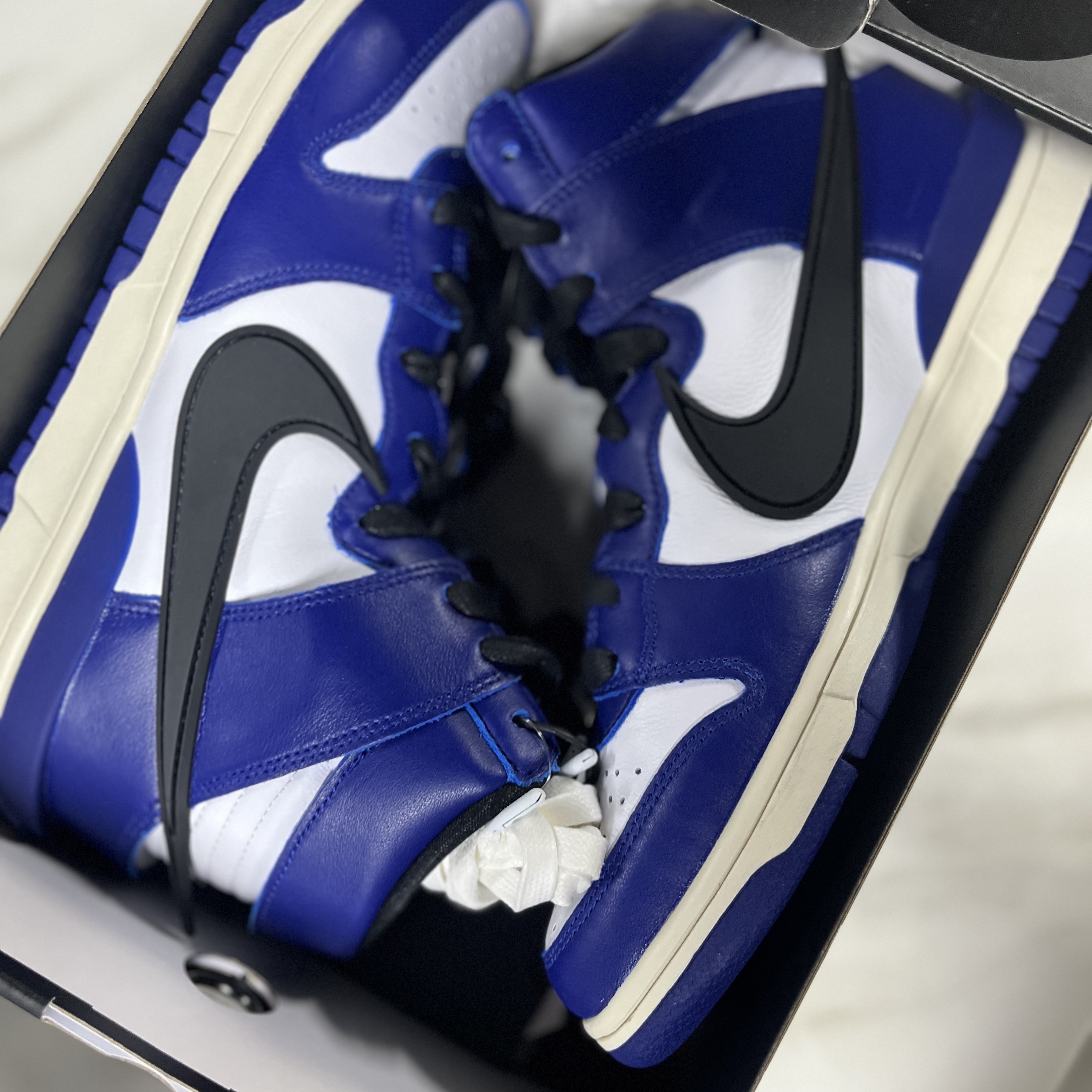 Nike x Ambush Dunk High Deep Royal Blue 착용 스타일