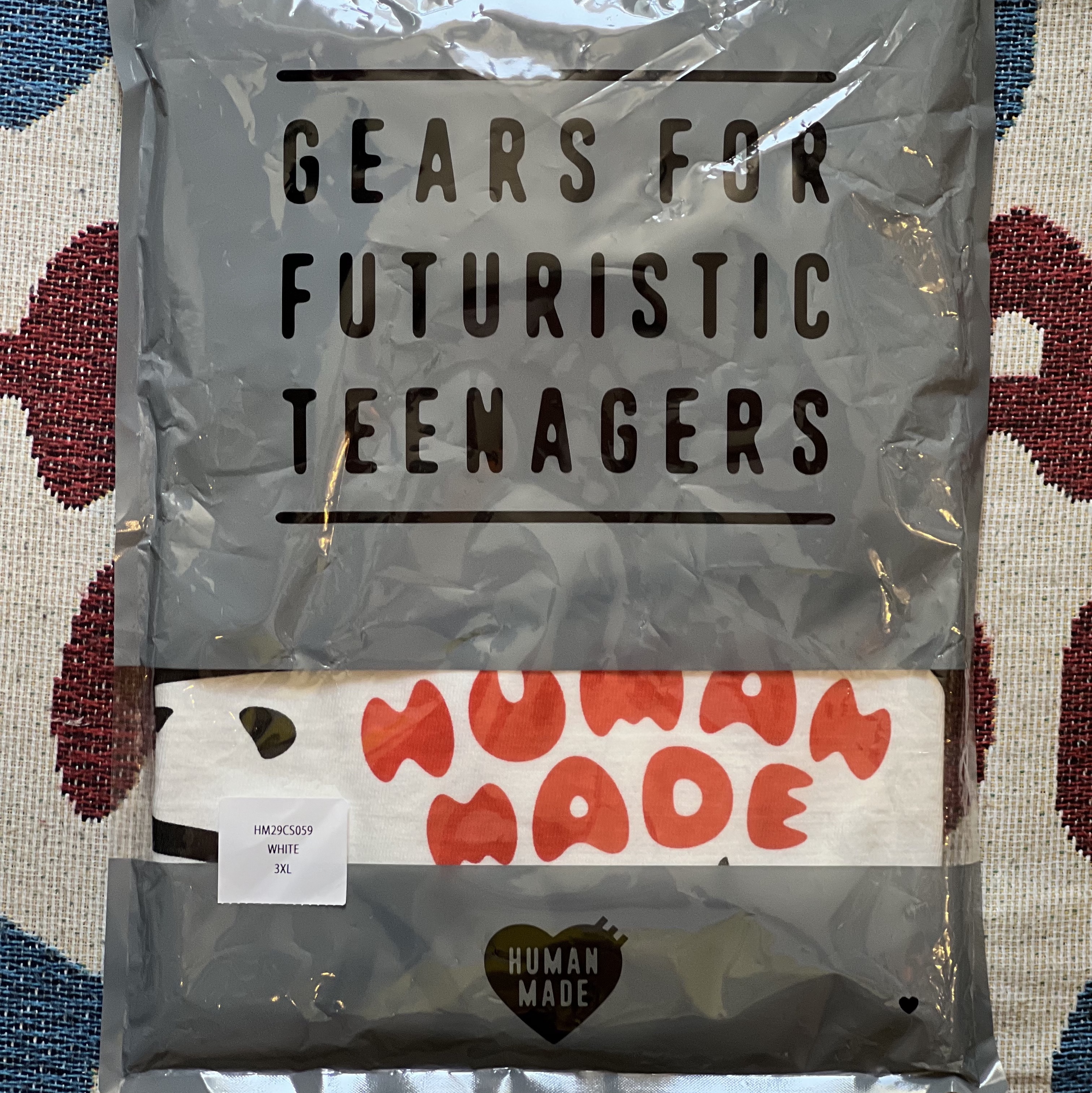 Human Made Animal Graphic T-Shirt Polar Bear White - Harajuku Store Exclusive 착용 스타일