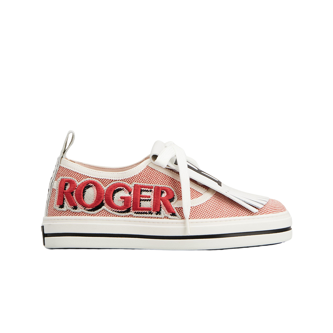 RVW40328330NRJ1S25 (W) Roger Vivier Call Me Vivier Patch Sneakers Red