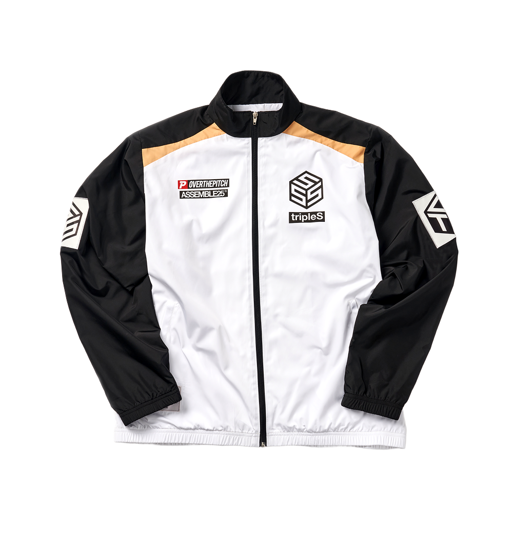 TSPCMD11 tripleS x Over The Pitch TEAM SSS ASSEMBLE 25 Woven Zip Up White - 대표 이미지 #1