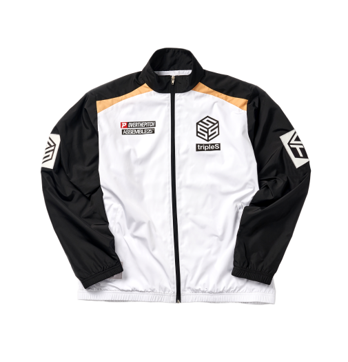 TSPCMD11 tripleS x Over The Pitch TEAM SSS ASSEMBLE 25 Woven Zip Up White