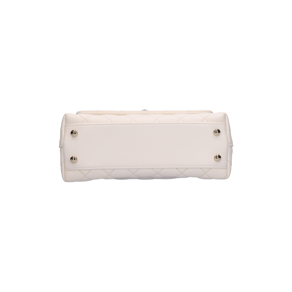 샤넬 A92990 핸들 플랩백 레더 화이트(Chanel Handle Flap Bag in White Leather) - 5