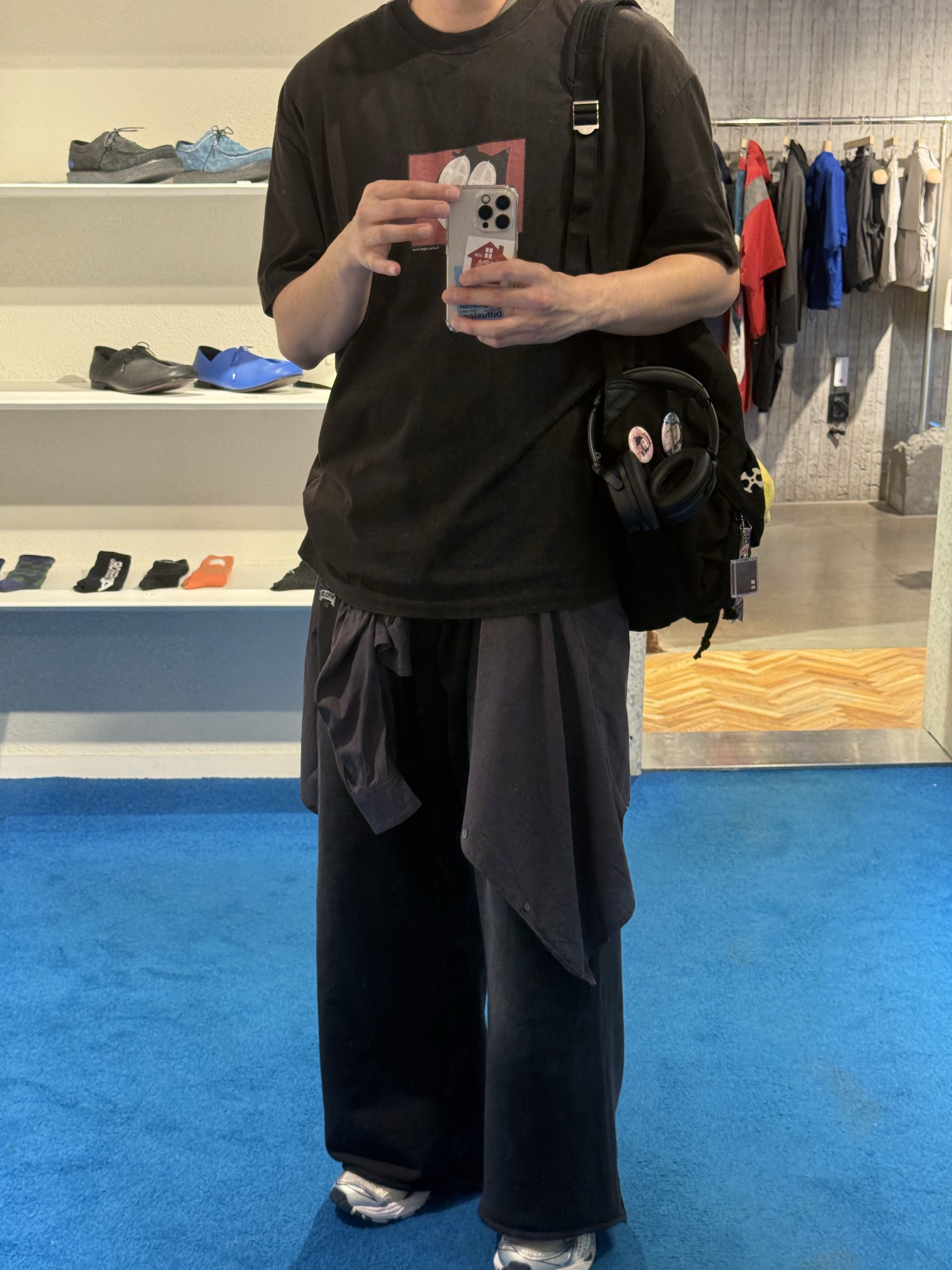 Polyteru Human Index Human Sleeveless Gray Beige, Polyteru Tenco Loosed Shirt 2.0 Dyed Purple Gray 착용 스타일