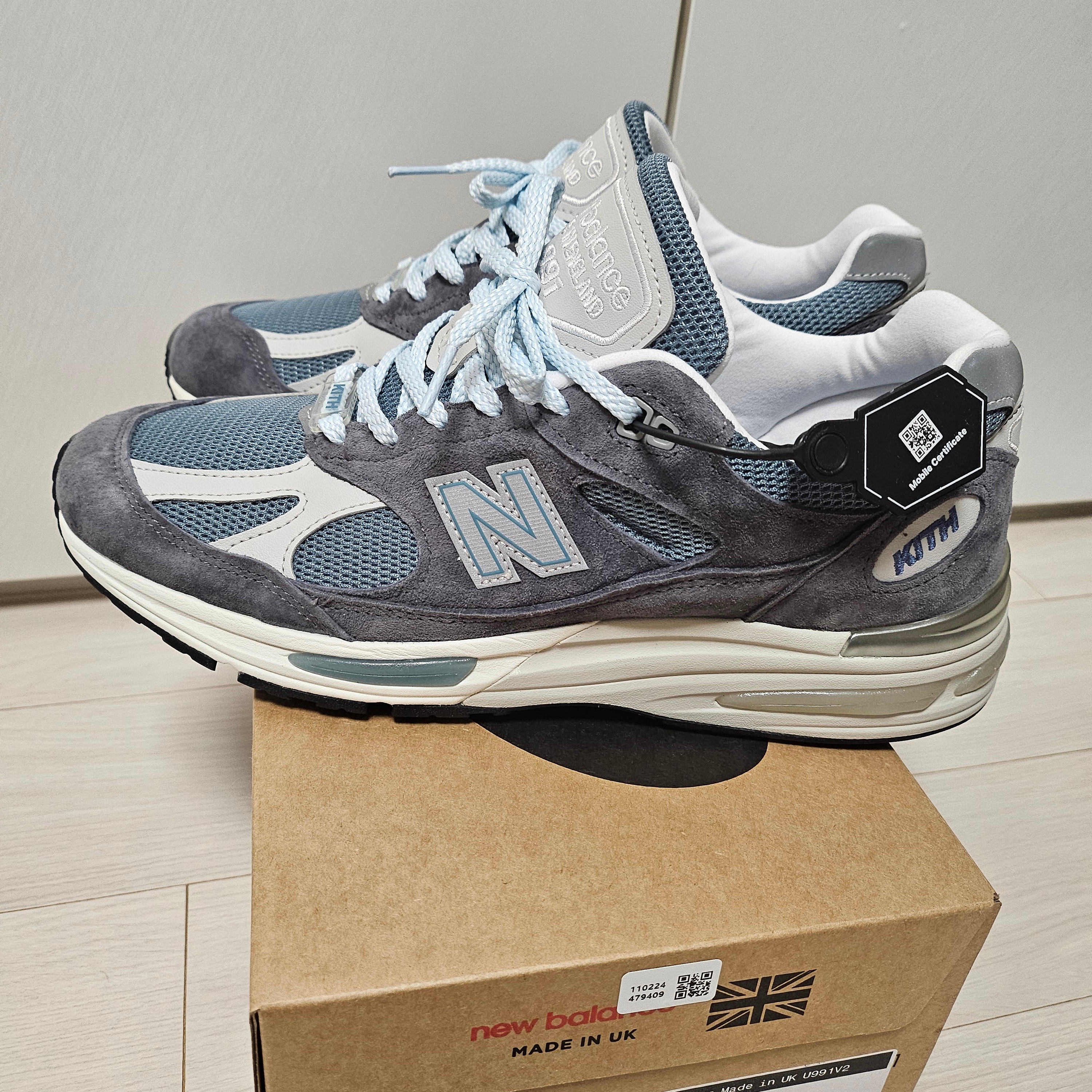 New Balance x Kith 991v2 Made in UK Steel Blue Grey 착용 스타일