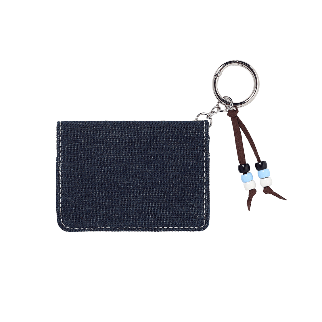 CV2FMUAB99CBL CAVISH x LELBOBROWN Check Applique Denim Wallet Blue - #2