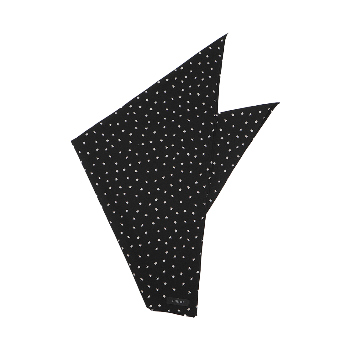 쿠키시 별 스카프 블랙(Kookeesee Star Square Scarf Black)