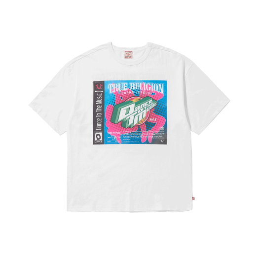 TRA2TSU104WWH True Religion Dance To The Music Short Sleeve White