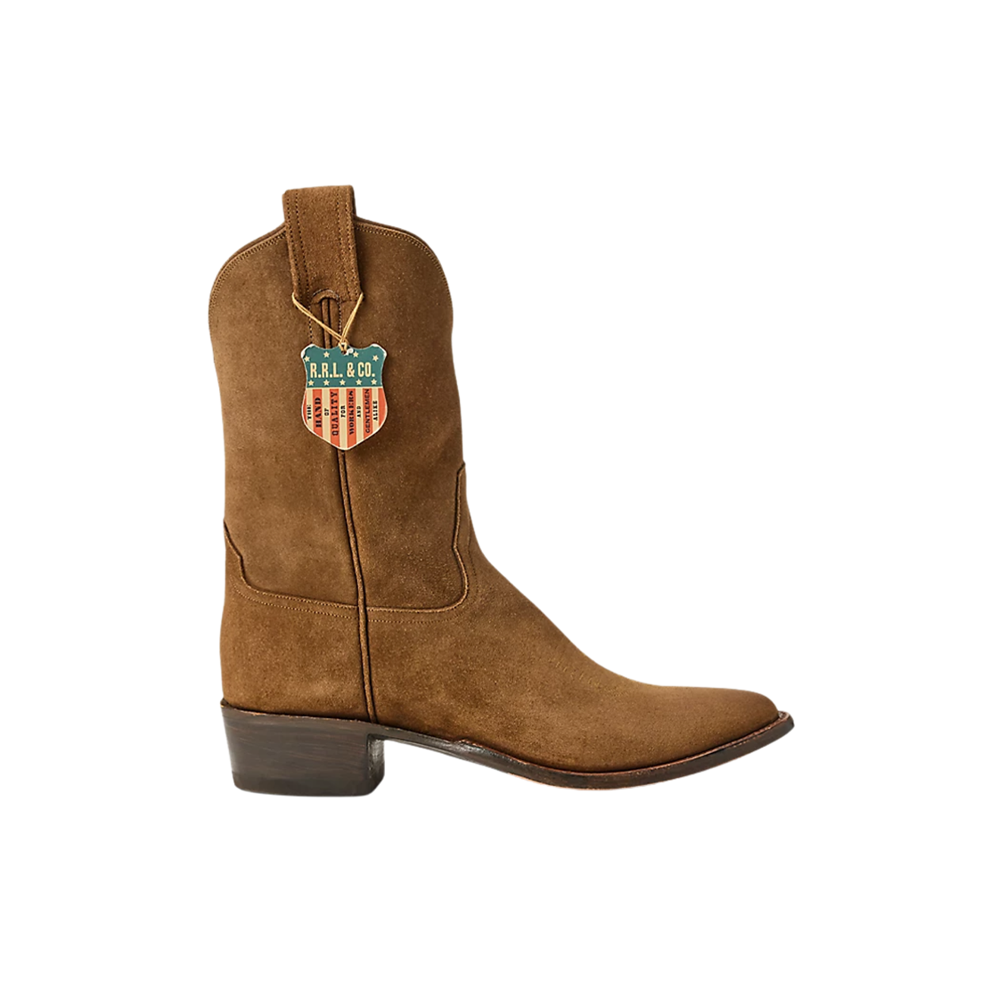 더블알엘 플레인뷰 러프아웃 스웨이드 부츠 브라운 - D(Double RL Plainview Roughout Suede Boots Brown - D)