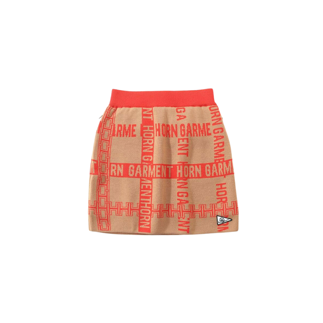 HSW-2C-AB08 (W) Horn Garment Pyro Merino Wool Skirt Camel