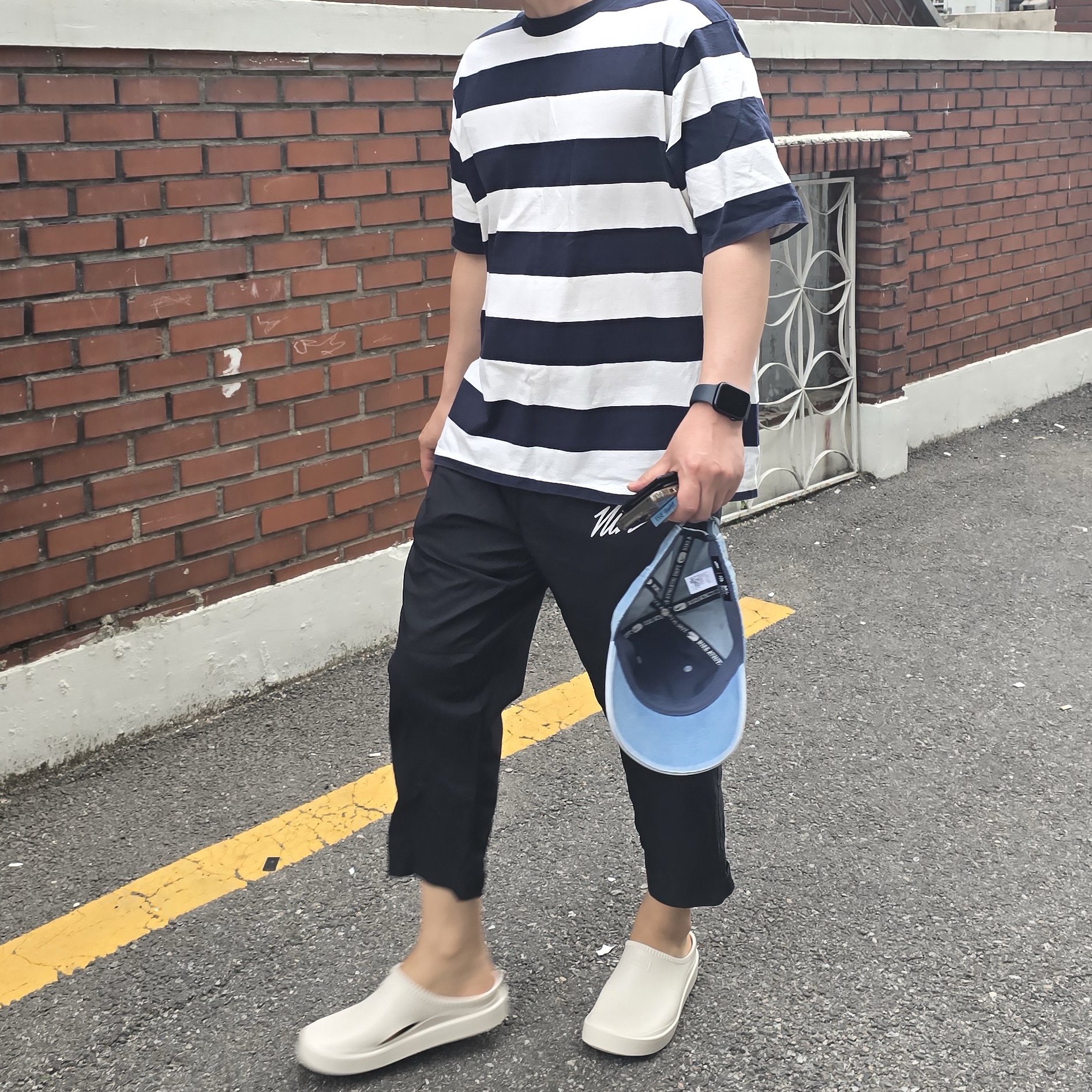 Nike Club Unstructured Denim Cap Aegean Storm Thunder Blue 착용 스타일