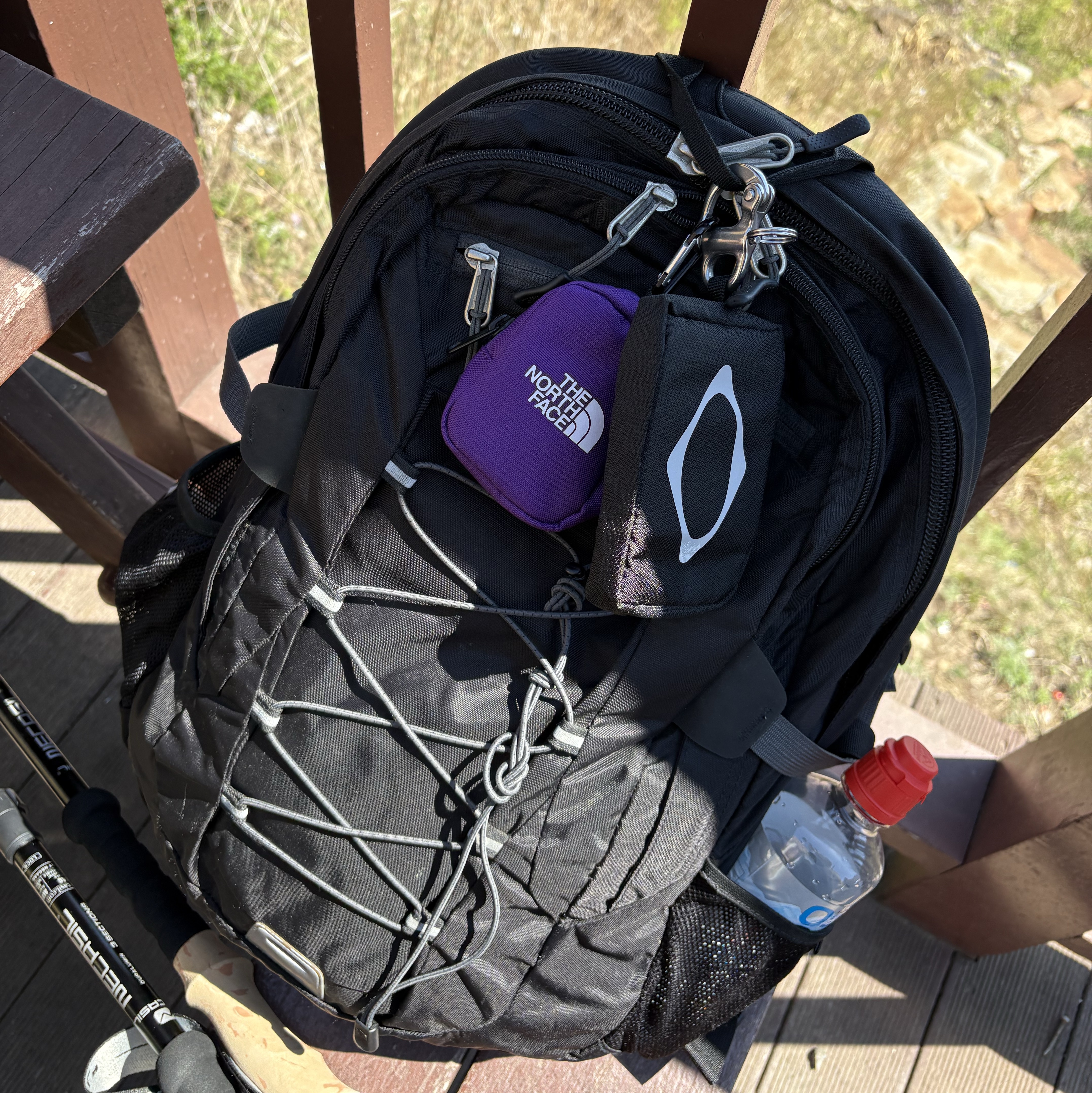 Mischief Rhombus Carabiner Pouch Black, The North Face Borealis Se Black 착용 스타일